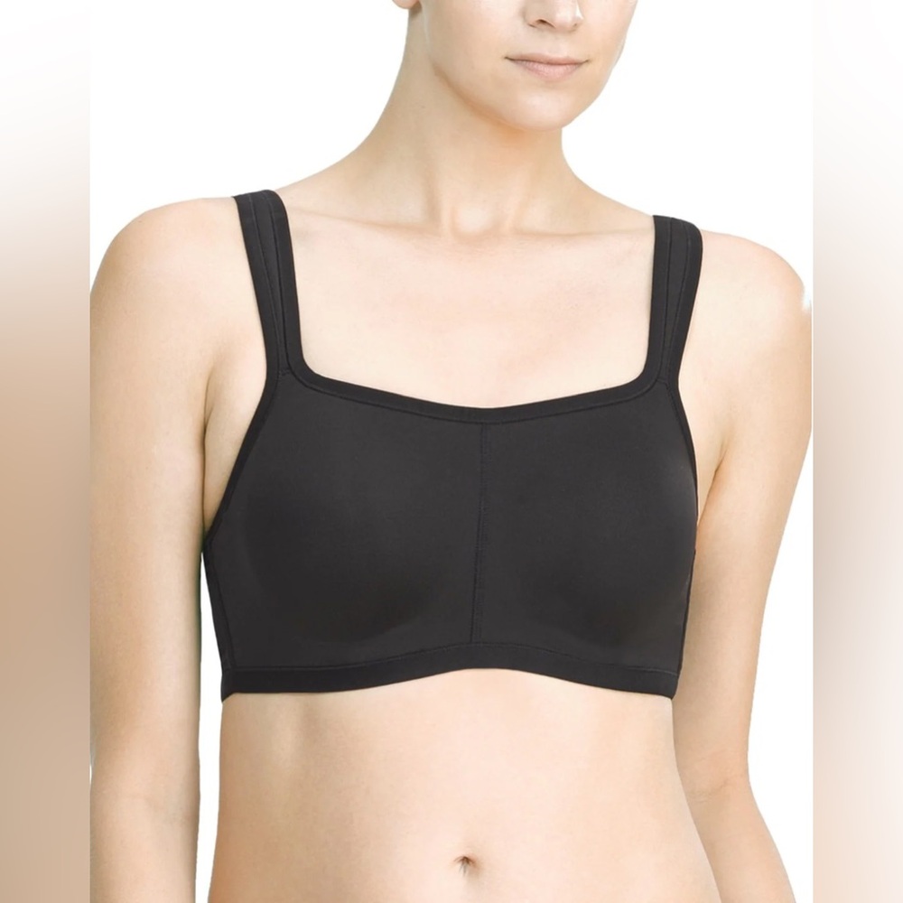 Natori Yogi Contour Convertible Sports Bra Underwire Black 36DDD